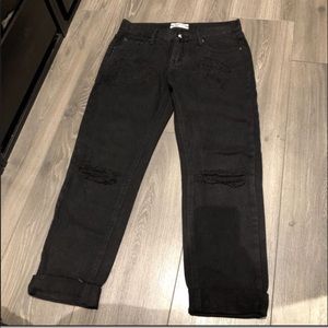 One teaspoon awesome baggies size 25 black boyfriend jeans